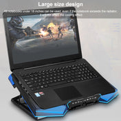 5 Fan 2 USB Lifting Folding Laptop Cooling Stand(Blue Red) Eurekaonline