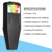 5-LED Electromagnetic Radiation Detector EMF Meter Tester Eurekaonline