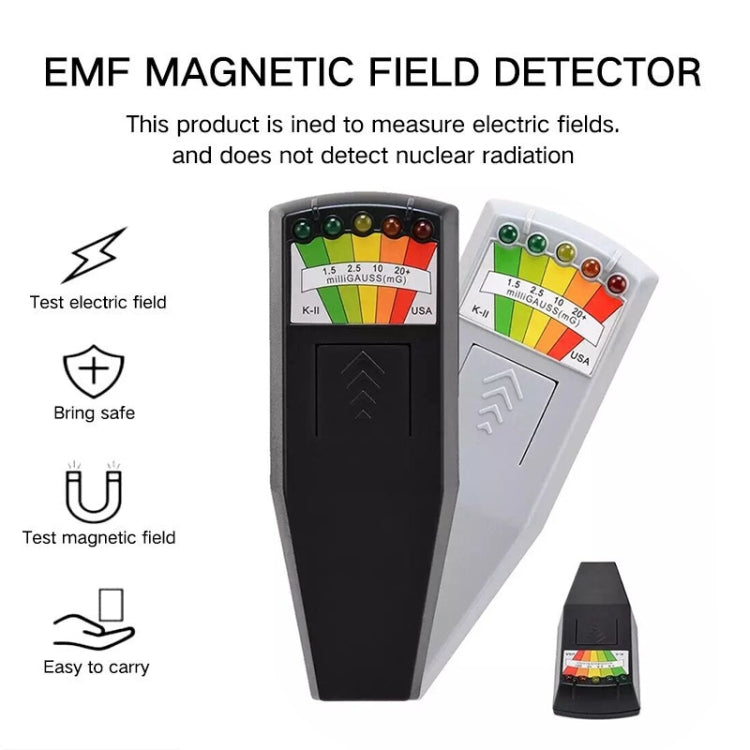 5-LED Electromagnetic Radiation Detector EMF Meter Tester Eurekaonline