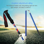 5 Node Portable Foldable Aluminium Alloy Alpenstocks Trekking Poles, Folding Length : 28.5CM (Black) Eurekaonline
