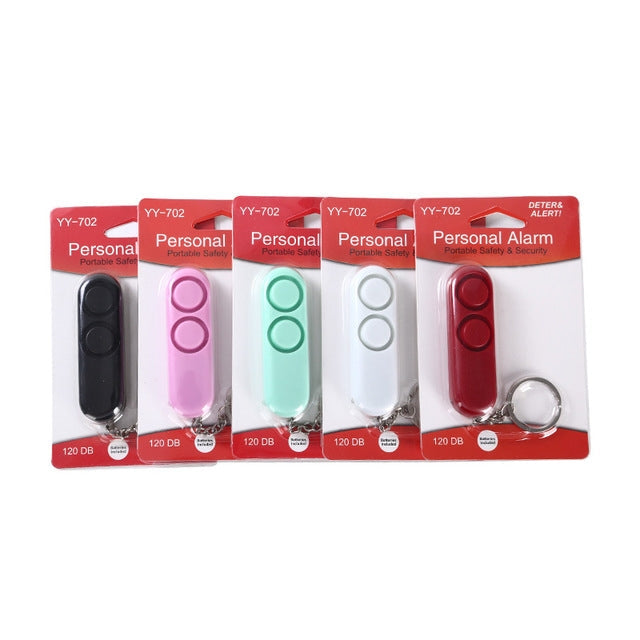 5 PCS 120dB Loud Volume Women Anti-Wolf Alarm Keychain, Random Color Delivery Eurekaonline