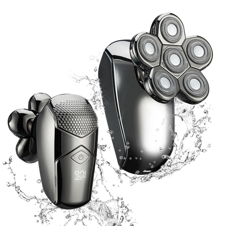 5 in 1 Multifunctional IPX7 Waterproof Six-blade USB Electric Shaver, Specification: Eurekaonline
