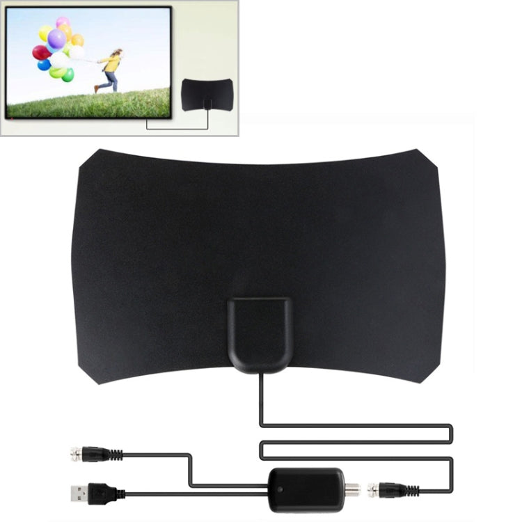 50 Miles Range 25dBi High Gain Digital Indoor HDTV Antenna with 3m Coaxial Cable Eurekaonline