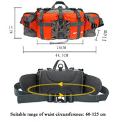 5L Outdoor Sports Multifunctional Cycling Hiking Waist Bag Waterproof Large-Capacity Kettle Bag, Size: 28.5 x 15 x 13cm(Dark Red) Eurekaonline