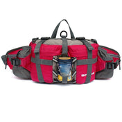 5L Outdoor Sports Multifunctional Cycling Hiking Waist Bag Waterproof Large-Capacity Kettle Bag, Size: 28.5 x 15 x 13cm(Rose Red) Eurekaonline