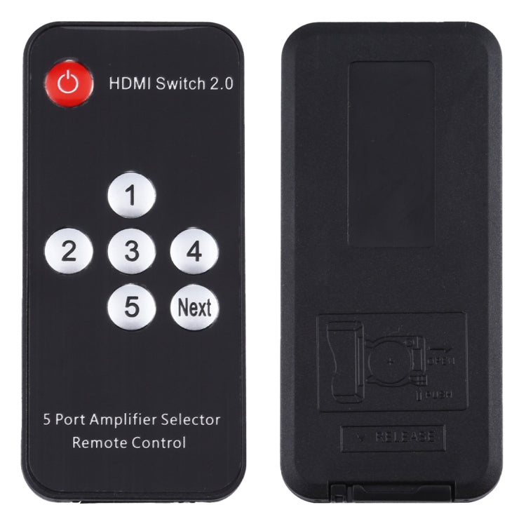5X1 4K/60Hz HDMI 2.0 Switch with Remote Control, EU Plug Eurekaonline