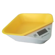 5kg/1g Kitchen Electronic Scale Coffee Scales Baking Food Scale Pallet Scale Pet Scale(White Yellow) Eurekaonline