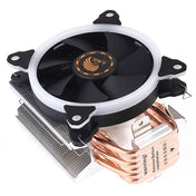 6 Copper Tubes CPU Heatsink Hydraulic Bearing Cooling Fan Silent Fan with RGB Colorful Lights 4 Pin for Intel: LGA775 1150 1151 1155 1156 1366 2011 (AMD: FM1 FM2 AM2 AM3+ AM4) Eurekaonline