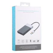 6 In 1 Multi-function Dual USB 3.0 + XQD + CF + TF + SD Card Reader Eurekaonline