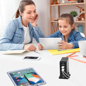 6 in 1 65W PD USB-C / Type-C + QC 3.0 USB + 4 USB Multi-port Travel Charger, AU Plug(Black) Eurekaonline