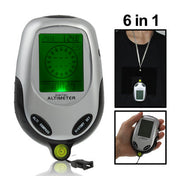 6 in 1 (Altimeter, Barometer, Compass, Thermoeter, Time & Calendar) Multifunction Digital Compass Eurekaonline