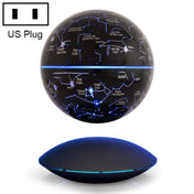 6 inch Rotation Illuminating English Magnetic Levitation Globe Office Crafts Ornaments, US Plug(Black) Eurekaonline