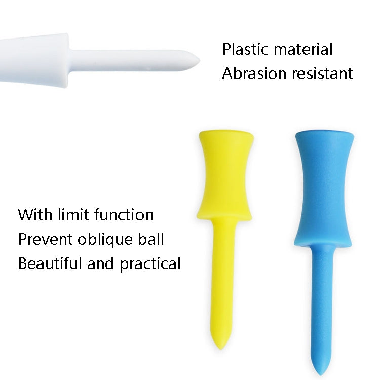 60 PCS PGM QT012 Golf Ribbon Needle Golf Plastic Ball TEE, Random Color Delivery, Specification: 68mm Eurekaonline