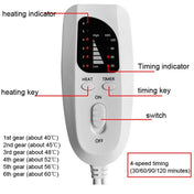 60W  Electric Feet Warmer For Women Men Pad Heating Blanket UK Plug 240V(Dark Gray) Eurekaonline