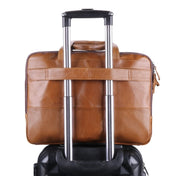 6477 17 Inch Men Laptop Bag Multi-Function Business Briefcase Messenger Bag(Brown) Eurekaonline