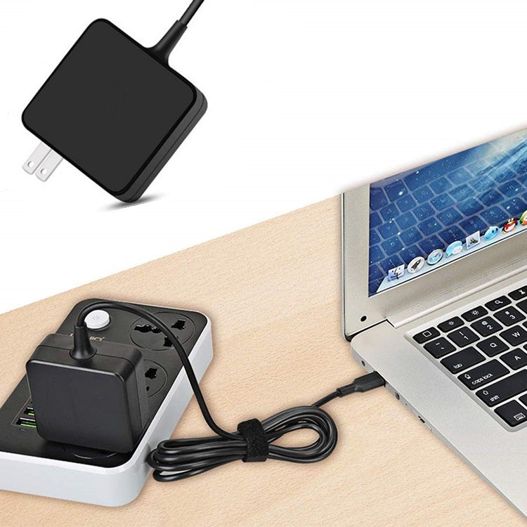 65W USB-C / Type-C Power Adapter Portable Charger for Laptops with Type-C Charging Cable, US Plug Eurekaonline