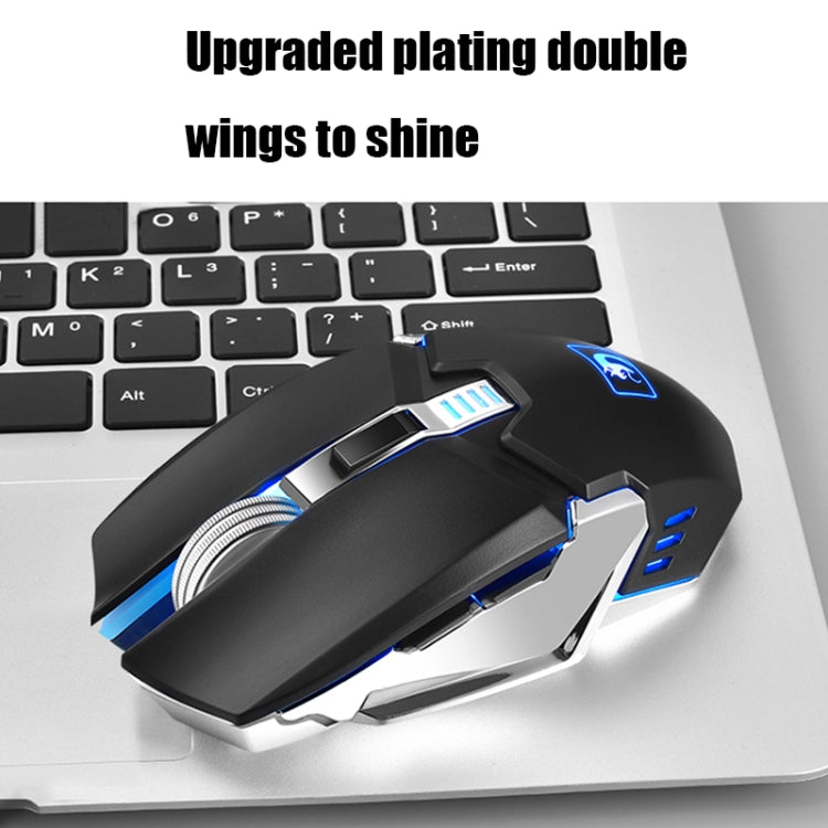 670 Wireless Charging Gaming Glow Keyboard and Mouse Set(Black) Eurekaonline