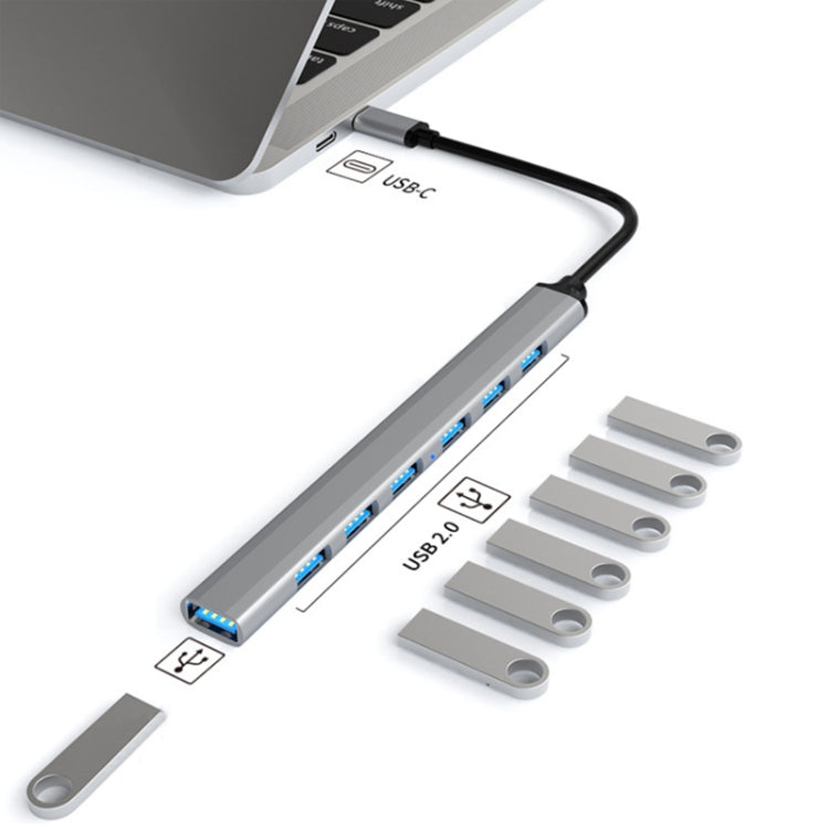 7 in 1 USB3.0 Docking Station Laptop Multifunctional HUB(Type-C Interface) Eurekaonline