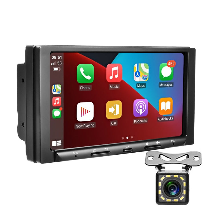 7 inch Carplay GPS Navigation Reverse Integrated Machine, Style: Standard+12 Light Camera(2+32G) Eurekaonline