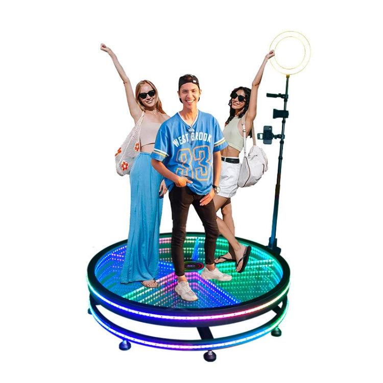 80cm 360 Photo Booth Electric Rotating Small Stage For Parties and Weddings Eurekaonline