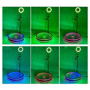 80cm Glass Type 360 Photo Booth Electric Rotating Small Stage For Parties and Weddings Eurekaonline