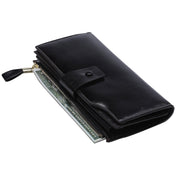 8236 Antimagnetic RFID Multi-function Oil Wax Leather Lady Wallet Large-capacity Purse (Coffee) Eurekaonline