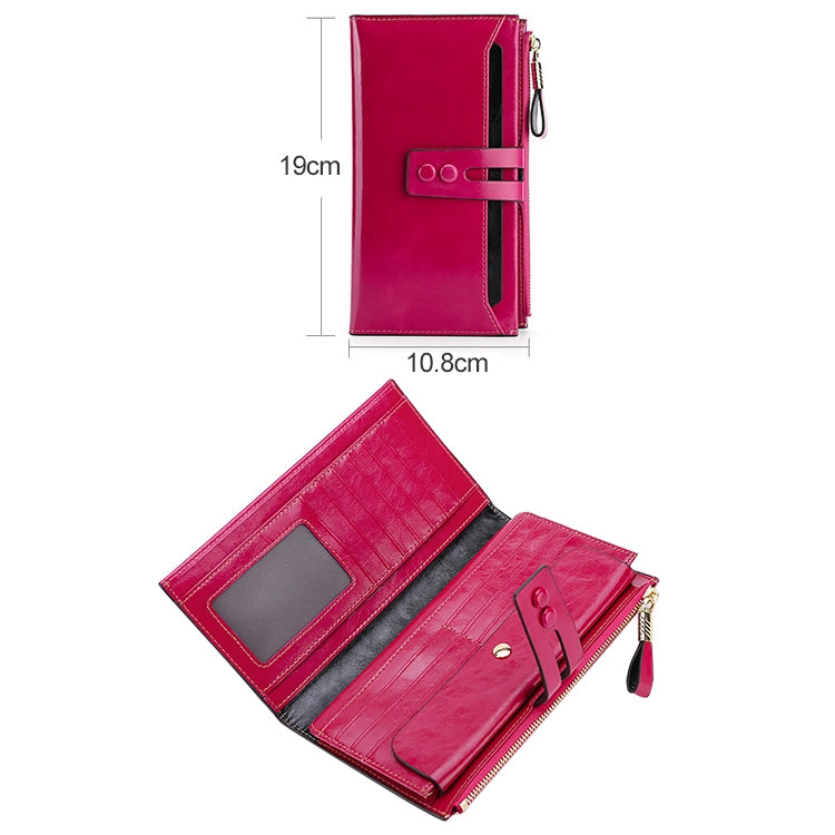 8239 Antimagnetic RFID Multi-function Leather Lady Wallet Large-capacity Purse with Detachable Card Holder(Coffee) Eurekaonline