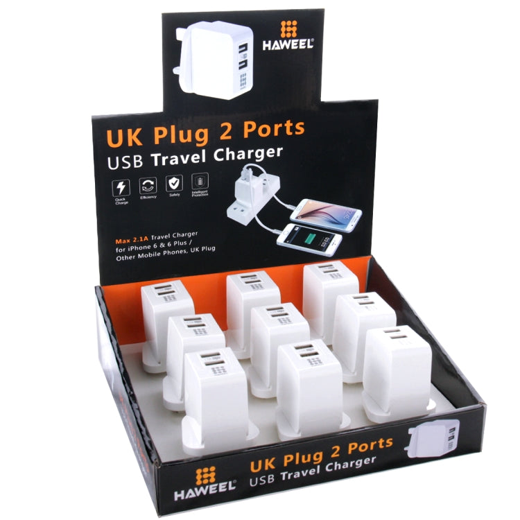  2.1A Travel Charger Kits with Display Stand Box, For iPhone, Galaxy, Huawei, Xiaomi, LG, HTC and other Smartphones Eurekaonline