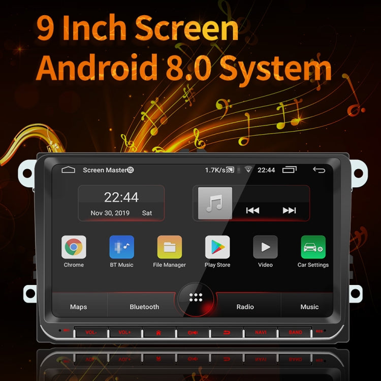 9093 HD 9 inch Car Android 8.1 Radio Receiver MP5 Player for Volkswagen, Support FM & Bluetooth & TF Card & GPS & WiFi with Decoding Eurekaonline