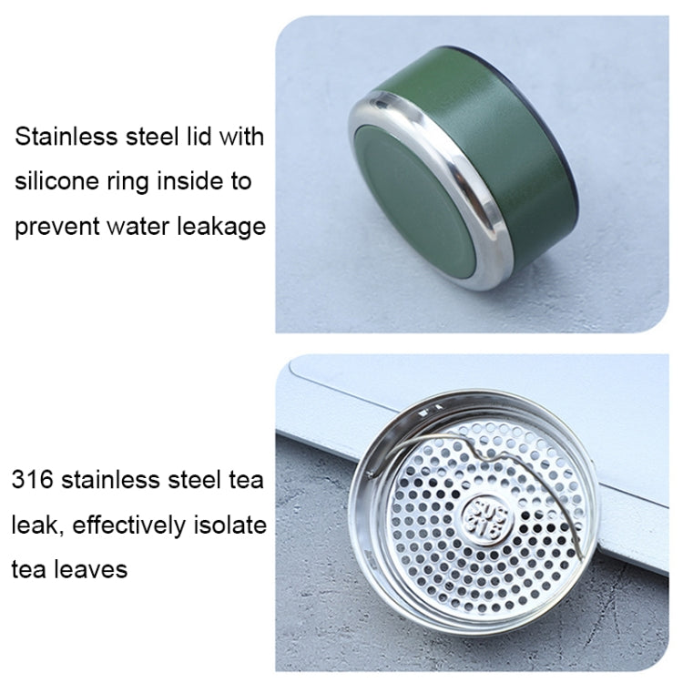 955 316 Stainless Steel Vacuum Cups, Capacity: 1000 ml(Frosted Green) Eurekaonline