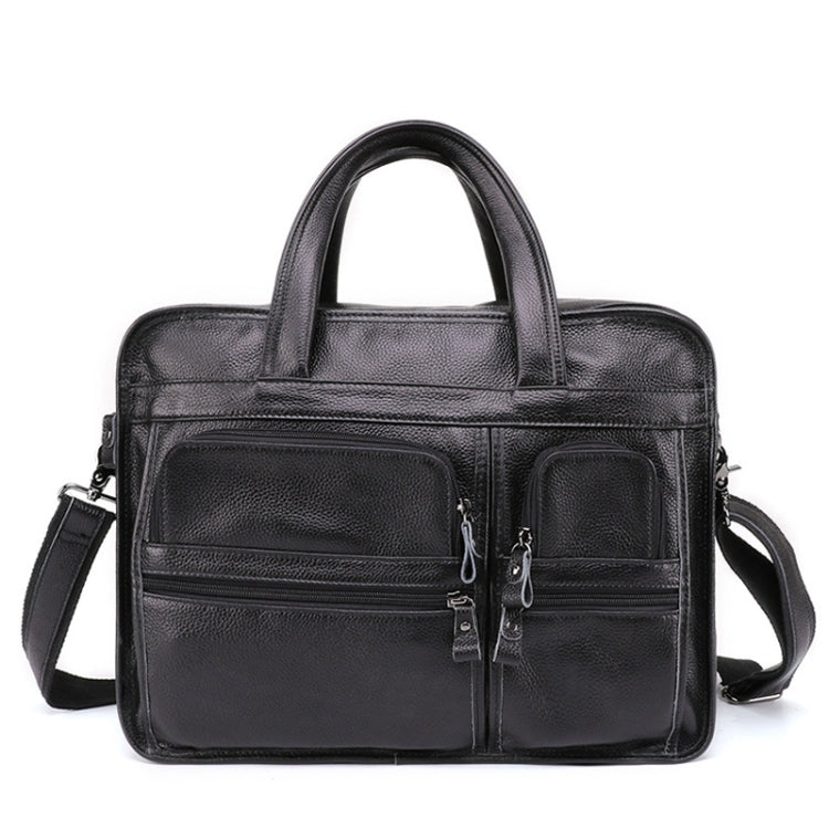 9913 Casual Men Singer-shoulder Messenger Briefcase 15.6 Inch Business Handbag(Black) Eurekaonline