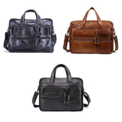 9913 Casual Men Singer-shoulder Messenger Briefcase 15.6 Inch Business Handbag(Brown) Eurekaonline