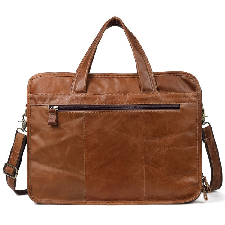 9913 Casual Men Singer-shoulder Messenger Briefcase 15.6 Inch Business Handbag(Brown) Eurekaonline