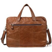 9913 Casual Men Singer-shoulder Messenger Briefcase 15.6 Inch Business Handbag(Green Oil) Eurekaonline