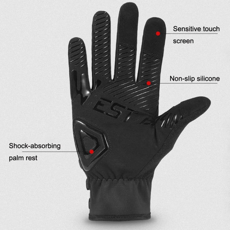 A Pair WEST BIKING Cycling Breathable Self-locking Gloves with Buckle, Size: 2XL(Anti-light Type) Eurekaonline