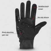 A Pair WEST BIKING Cycling Breathable Self-locking Gloves with Buckle, Size: L(Anti-light Type) Eurekaonline