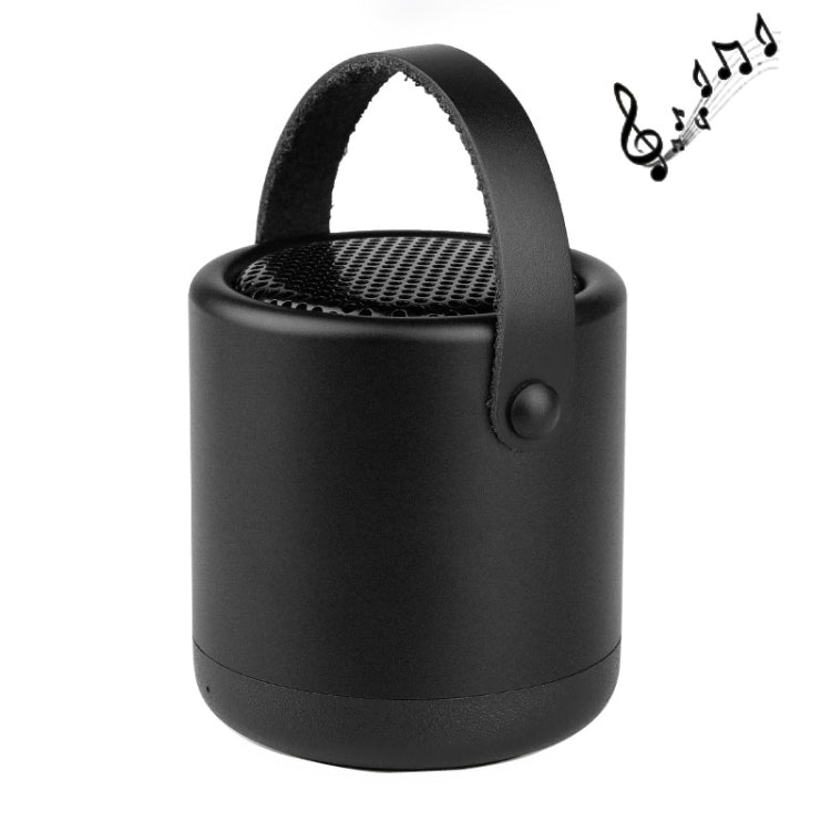 A056  Portable Outdoor Metal Bluetooth V4.1 Speaker with Mic, Support Hands-free & AUX Line In (Black) Eurekaonline
