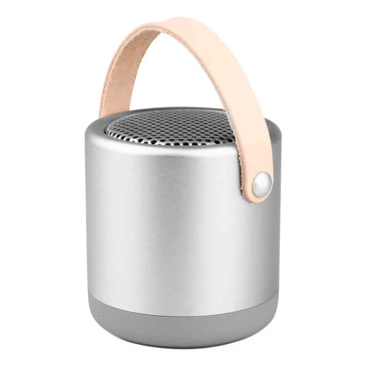 A056  Portable Outdoor Metal Bluetooth V4.1 Speaker with Mic, Support Hands-free & AUX Line In (Silver) Eurekaonline
