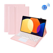 A0N4-A Detachable Sheep Pattern TPU Bluetooth Keyboard Tablet Leather Case with Touchpad For Xiaomi Pad 5 Pro 12.4(Pink) Eurekaonline