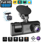 A1 3-lens Video HD Night Vision Car Driving Recorder Eurekaonline