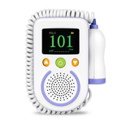 A100D  Digital Fetal Doppler Ultrasound Sound Baby Heartbeat Detector Monitor Rechargeable Prenatal Pocket Fetal Doppler Stethoscope Eurekaonline