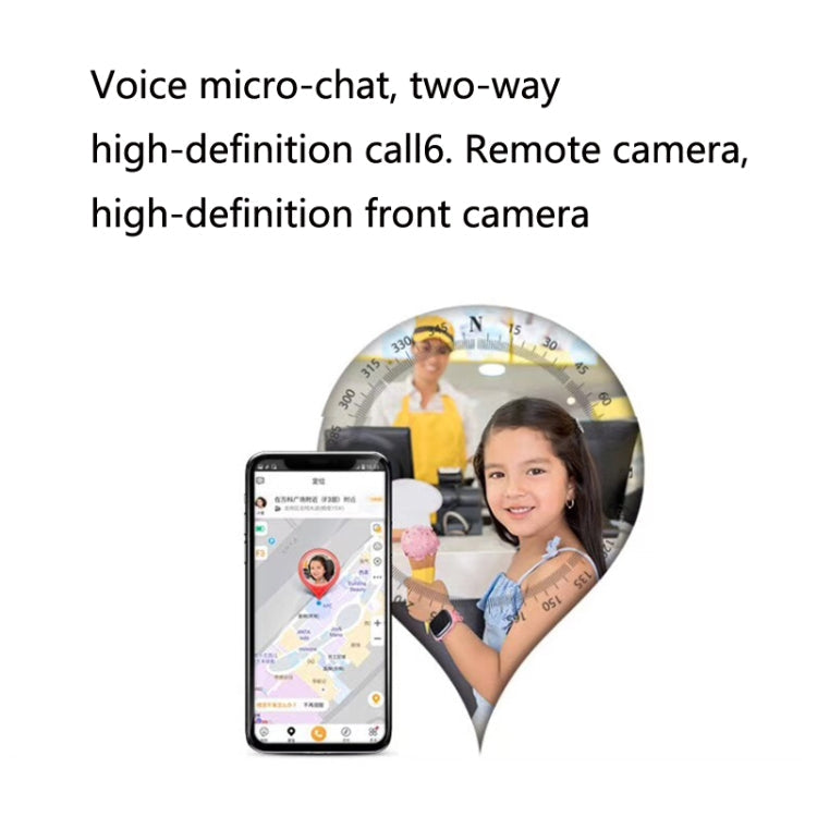 A111-Z1 Children Smart Positioning Plug-In Cartoon Call For Help Multi-Function Watch Phone(Blue) Eurekaonline