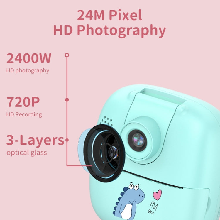 A18 HD Printable Cartoon Kids Digital Camera with Rotating Lens, Spec: Blue+32G Eurekaonline