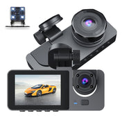 A2 Triple Lens Car Dash Camera Driving Recorder (Black) Eurekaonline