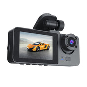 A2 Triple Lens Car Dash Camera Driving Recorder (Black) Eurekaonline