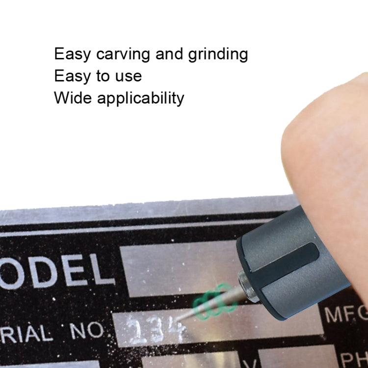 A288 Electric Grinding Machine Small Handheld Carving Pen, Style: Gray+Saw Blade+Grinding Head Eurekaonline