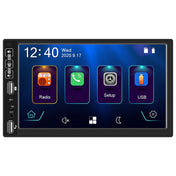 A2891 7 inch Car HD MP5 Carplay Bluetooth Music Player Reversing Image All-in-one Machine Support FM / U Disk with Remote Controler, Style:Standard + 4LEDs Light Camera Eurekaonline