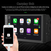 A2891 7 inch Car HD MP5 Carplay Bluetooth Music Player Reversing Image All-in-one Machine Support FM / U Disk with Remote Controler, Style:Standard + 4LEDs Light Camera Eurekaonline