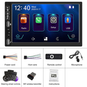 A2891 7 inch Car HD MP5 Carplay Bluetooth Music Player Reversing Image All-in-one Machine Support FM / U Disk with Remote Controler, Style:Standard Eurekaonline