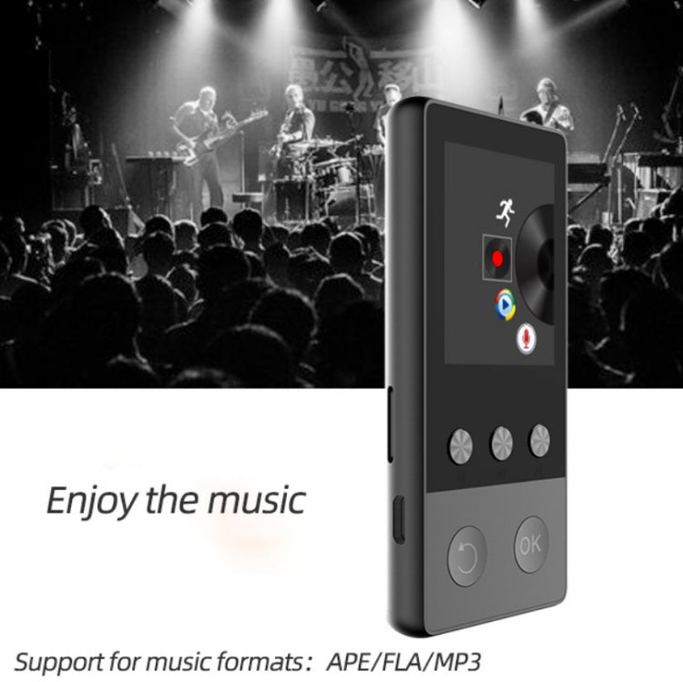 A5 1.8 inch Sports Bluetooth MP3 Music MP4 Video Player, Support Speaker 8GB(Black) Eurekaonline